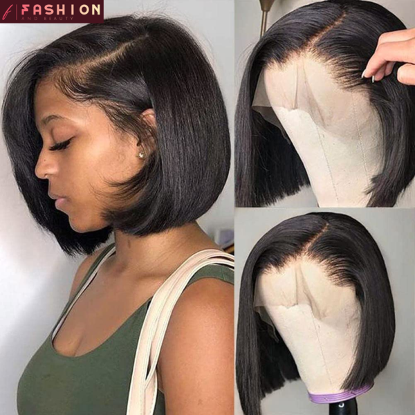 Bob Wig Human Hair 13X4 HD Lace Front Wigs